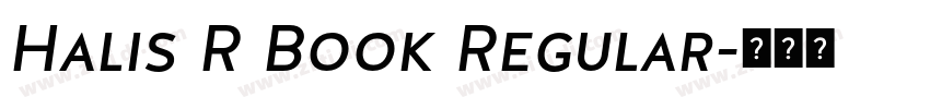 Halis R Book Regular字体转换
